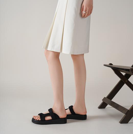 【夏季新款】2025年夏季新款舒适透气厚底防滑大底百搭罗马拖鞋T25BJ20751 商品图3