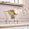 罗比罗丹吉象如意大象摆件创意玄关电视柜家居饰品珐琅彩工艺摆件【不支持补差，非质量问题不退不换】S 商品缩略图4