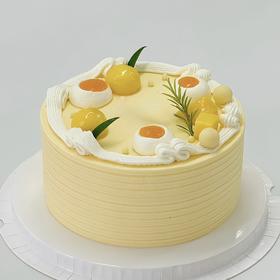 【晚霞】椰香芒果水果蛋糕