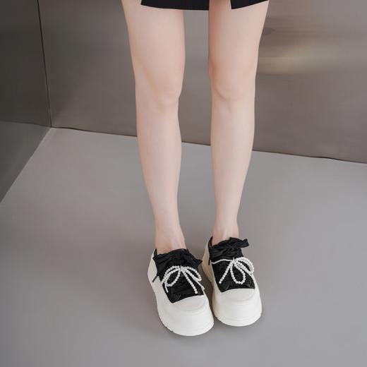 【夏季新款】2025年夏季新款舒适透气珍珠饰带厚底防滑大底百搭半拖老爹鞋鞋T25AH16401 商品图6