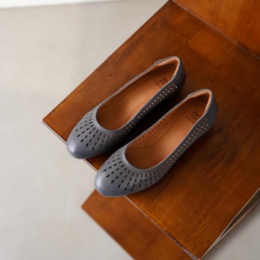 【夏季新款】2025年夏季新款舒适百搭透气软底软面浅口镂空单鞋鞋X25AH16041 商品图9