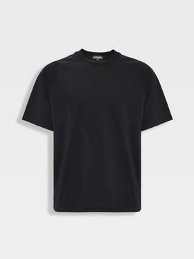 callisto藏青休闲套装短T