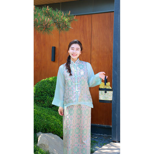 【2026东衣作】新中式马甲（25704276山河.万朵-高定款） 商品图0