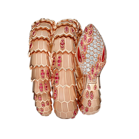 宝格丽 高级定制珠宝蛇手镯表