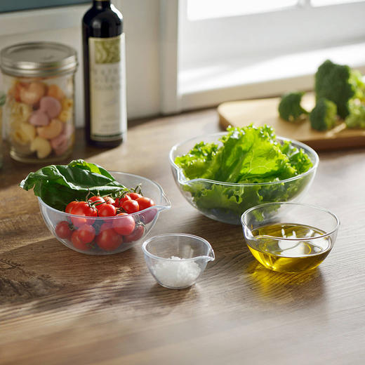 YOSHIKAWA 超轻量不易碎透明料理碗4个【不支持补差，非质量问题不退不换】S 商品图5