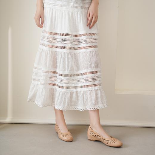 【夏季新款】2025年夏季新款舒适百搭透气软底软面浅口镂空单鞋鞋X25AH16041 商品图3