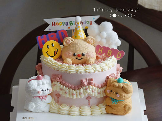 「哇！三只小熊！」蛋白糖黄油小熊·100%动物奶油（附图6寸·提前10小时预订） 商品图2