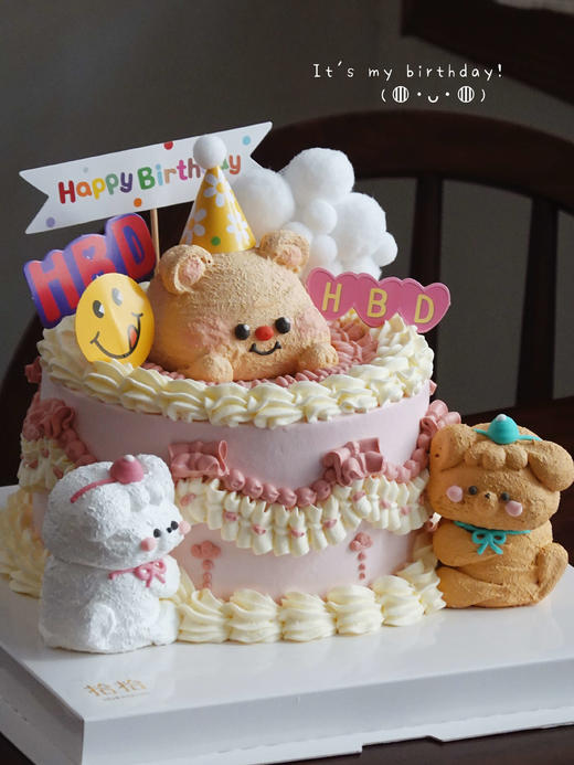 「哇！三只小熊！」蛋白糖黄油小熊·100%动物奶油（附图6寸·提前10小时预订） 商品图1