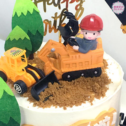 新款3D立体挖掘机蛋糕  | 机身可360°旋转，挂钩可上下伸缩，真实模拟挖掘场景 商品图3