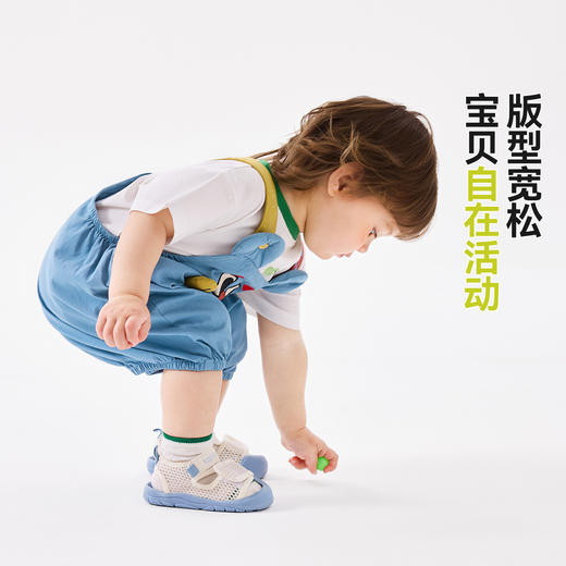 【立体卡通】嘟嘟家宝宝背带短裤夏季婴幼儿裤子男宝休闲裤童装潮 商品图2