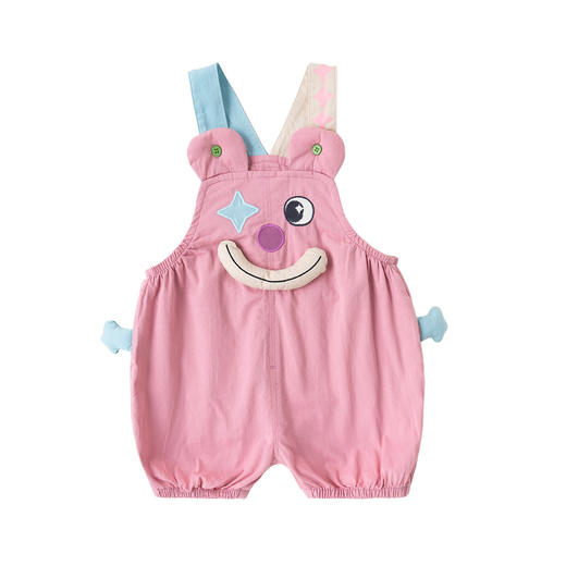 【立体卡通】嘟嘟家宝宝背带短裤夏季婴幼儿裤子男宝休闲裤童装潮 商品图4