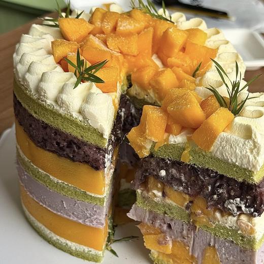 【芒果芋泥血糯米抹茶蛋糕】水果戚风蛋糕 商品图2