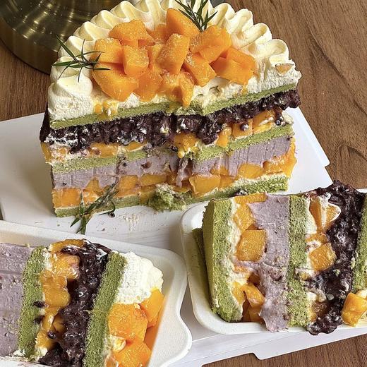 【芒果芋泥血糯米抹茶蛋糕】水果戚风蛋糕 商品图1