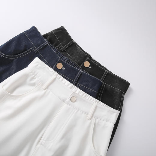 【爆仓中！预售3-5天发货！！】卷卷紫垂顺显瘦直筒牛仔裤 丝滑柔软不挑腿型 侧面双线设计分化腿部宽度 显瘦时尚精致 商品图4