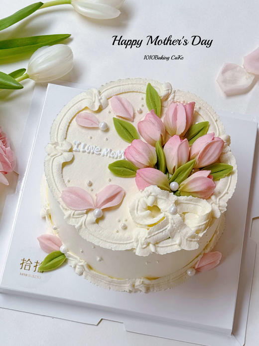 「天使花朵·郁金香」可食用的巧克力郁金香花·100%动物奶油（附图6寸·提前3小时预订） 商品图1