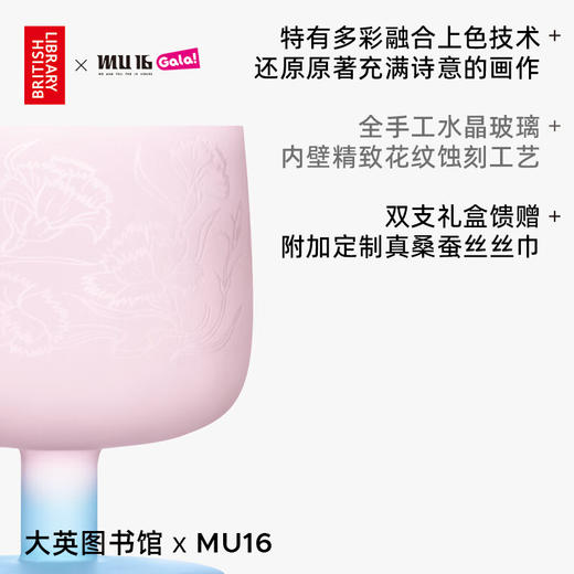 MU16高颜值水晶玻璃鸡尾酒洋酒杯子果汁红酒杯酒具套装结婚女生日礼物糖果莎士比亚联名对杯 商品图1