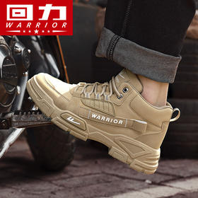 回力冬季加绒男鞋马丁靴高帮户外棉鞋工装登山鞋男款男士雪地靴-212