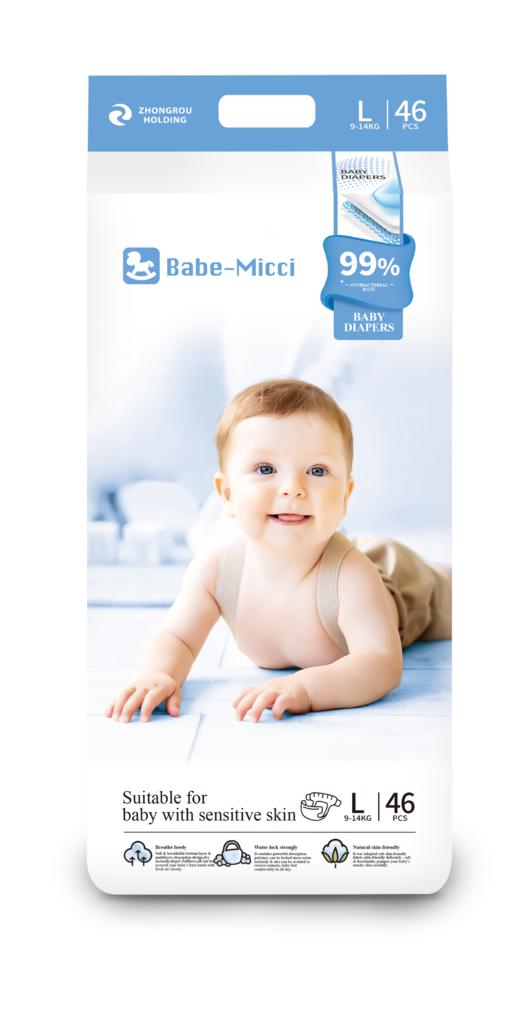 Babe-Micci99抑菌系列纸尿裤L码46片 商品图0