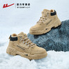 回力男鞋马丁靴2024冬季加绒新款高帮工装鞋骑行靴子男款登山鞋 商品缩略图3