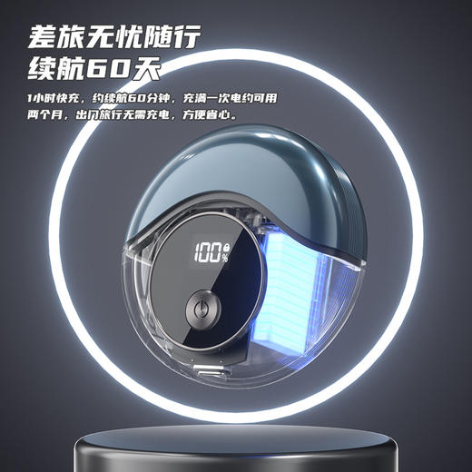 520情人节好物【一剃即净！小巧轻便】电动剃须刀男士智能刮胡刀胡须刀送男友老公礼盒迷你便携式刮胡子。ry 商品图1