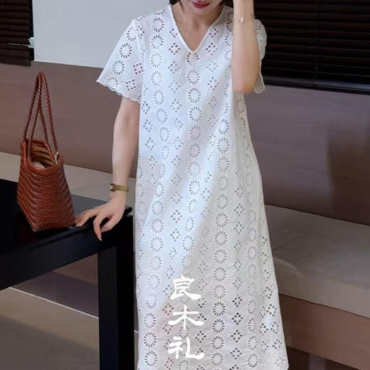 【不退不换】良木礼镂空连衣裙（6669） 商品图1