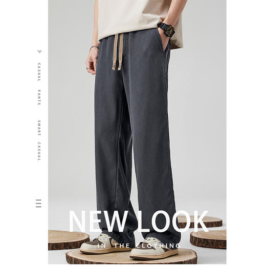 夏季百搭【莱赛尔天丝休闲裤】舒适百搭 直筒宽松  挺括有型 舒适透气 商品图1