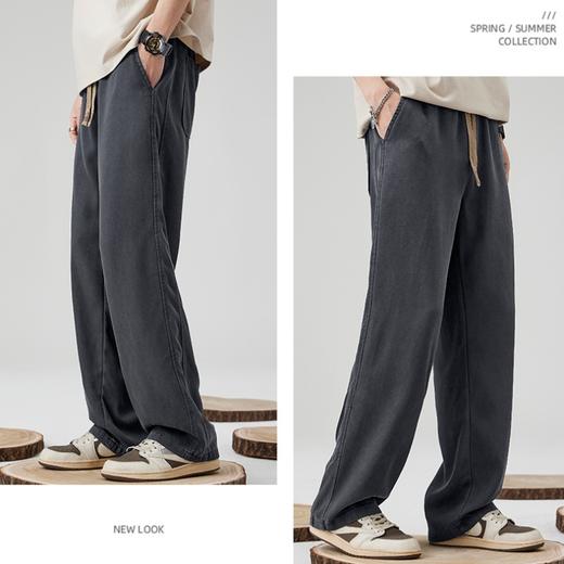 夏季百搭【莱赛尔天丝休闲裤】舒适百搭 直筒宽松  挺括有型 舒适透气 商品图0