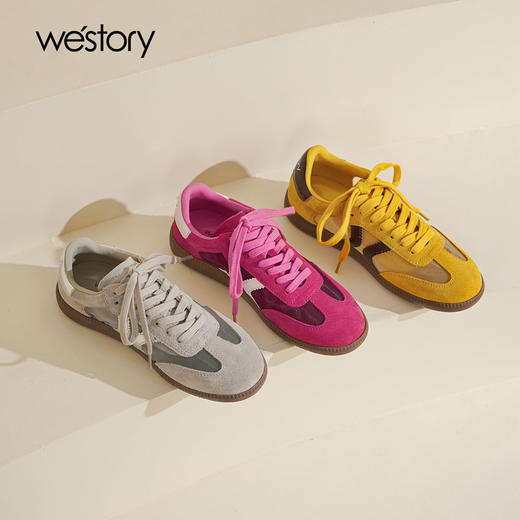 Westory2025年夏季网纱透气运动鞋舒适平底德训鞋S25CM75571 商品图0