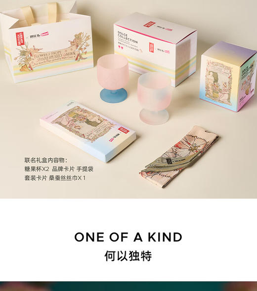 MU16高颜值水晶玻璃鸡尾酒洋酒杯子果汁红酒杯酒具套装结婚女生日礼物糖果莎士比亚联名对杯 商品图3