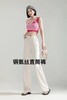 LS竹纤维女士铜氨丝直筒裤8327 商品缩略图0