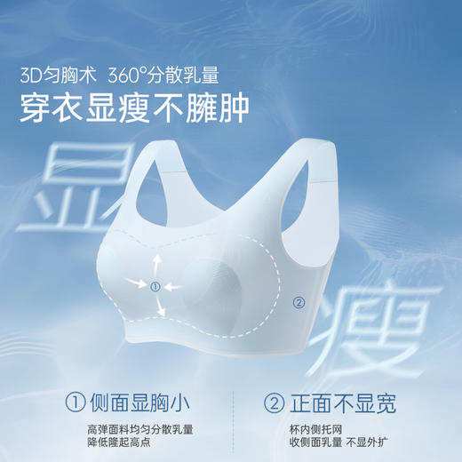 [无痕凉感杯]软支撑文胸无痕背心无钢圈胸罩大胸显小内衣女 商品图3