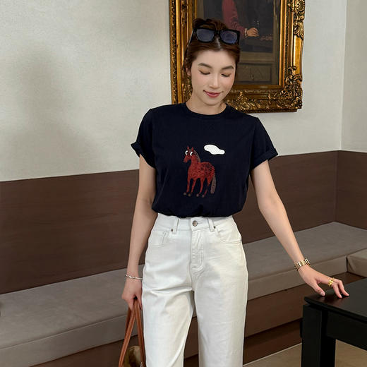 【部分现货】良木礼小马短袖（8335） 商品图4