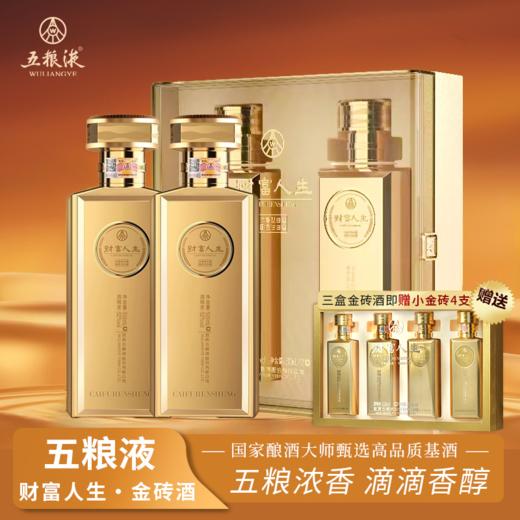 一价到底 【五粮液财富人生金砖酒】52度浓香型白酒，匠心勾调，酒香温和，品质稳定，雍容饱满，回味悠长。 商品图0