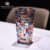 捷克进口BOHEMIA 波西米亚水晶玻璃花瓶轻奢高端北欧简约透明客厅花器摆件波萨诺瓦彩色花瓶20cm 商品缩略图0