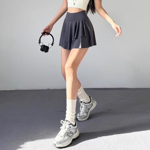 跃牌【安琪拉系列】凉感防晒瑜伽短裙带口袋显瘦透气跑步健身网球裙DQ-011 商品图4