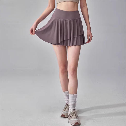 跃牌【安琪拉系列】凉感防晒瑜伽短裙带口袋显瘦透气跑步健身网球裙DQ-011 商品图1