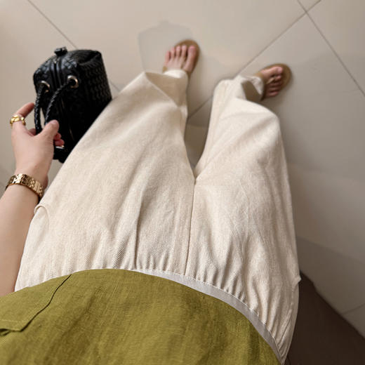 【不换不退】良木礼亚麻休闲裤（8112-1） 商品图4