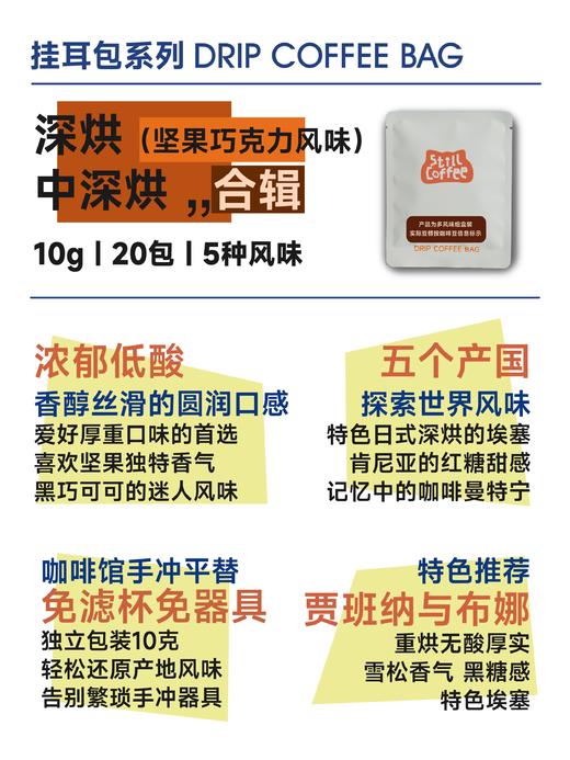 挂耳咖啡  ｜深烘合辑 ｜浓郁低酸 商品图2