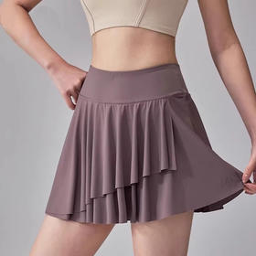 跃牌【安琪拉系列】凉感防晒瑜伽短裙带口袋显瘦透气跑步健身网球裙DQ-011