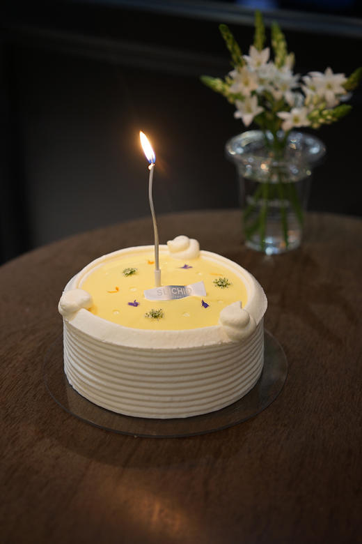 花楹未央 | 柠檬香草菠萝有机玫瑰奶油蛋糕 商品图3