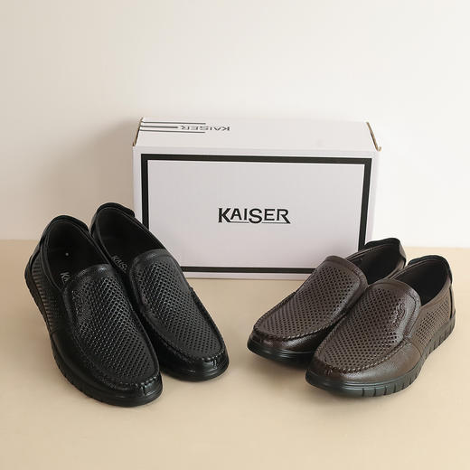 凯撒KAISER男士沙滩鞋&牛皮洞洞皮鞋，春夏透气款 | 休闲/商务2款可选（买沙滩鞋送棉袜） 商品图8