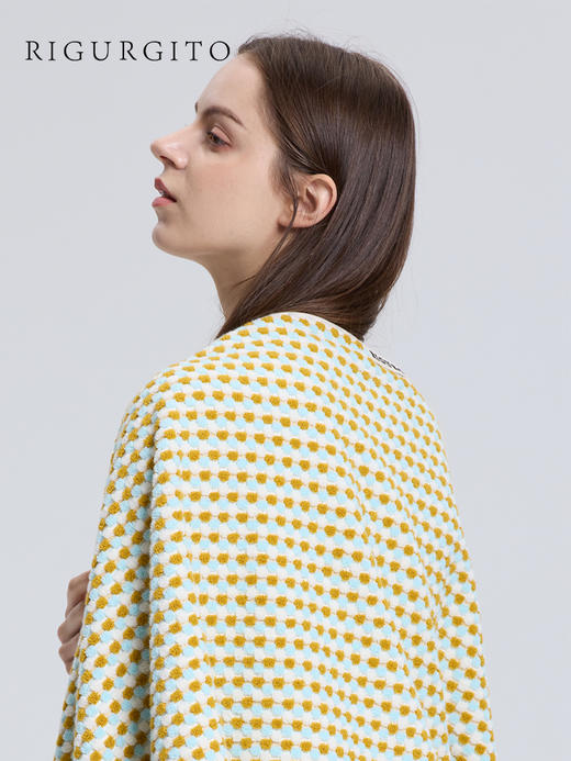 【代发】RIGURGITO 40⽀提花浴⼱专利丝柔纺浴⼱纯棉 商品图4