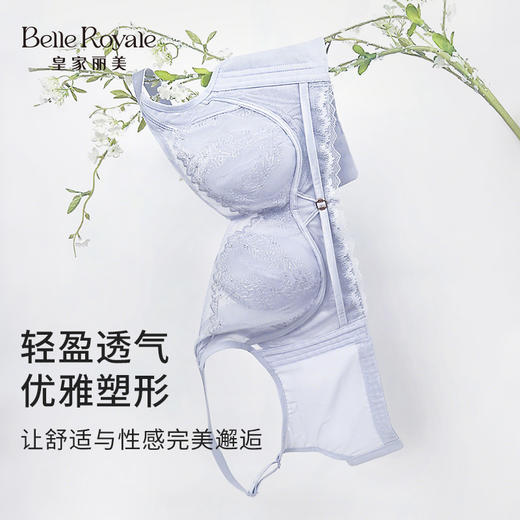 皇家丽美轻薄兔耳安心杯遇热变色加宽侧比收副乳调整型文胸内衣WJ2505-1 商品图1