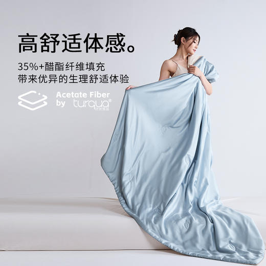 【垂坠顺滑 舒适体感】turqua时光居品 兰精天丝™夏凉被 凉爽不冰冷  清爽入睡 商品图9