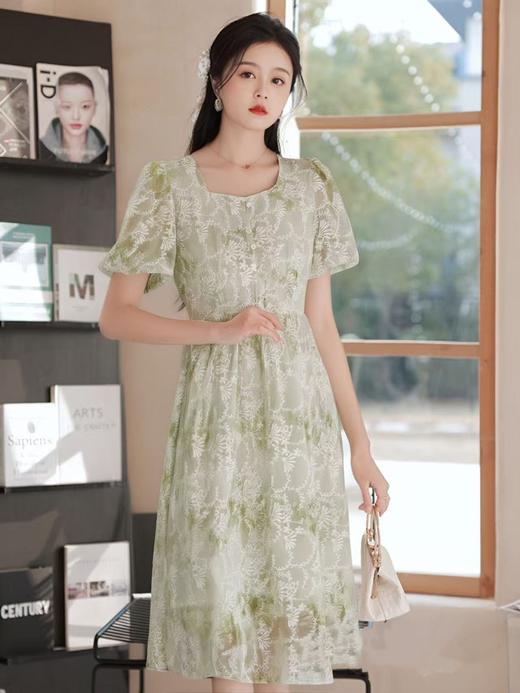 冰点价！仅限11.11！退货勿拍（不支持退）NO退 整件重工绣花｛ 连衣裙系列 ｝法式优雅绣花方领刺绣连衣裙2267-喜出 商品图2