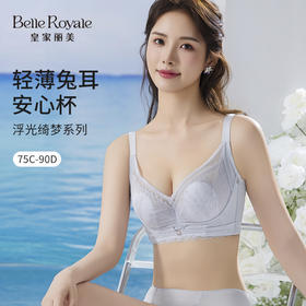 皇家丽美轻薄兔耳安心杯遇热变色加宽侧比收副乳调整型文胸内衣WJ2505-1