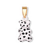 北京仓｜CRYSTAL HAZE-Dalmatian Nostalgia bear-classic-黑白色小熊 吊坠（金色环扣）［挪威设计师］ 商品缩略图0