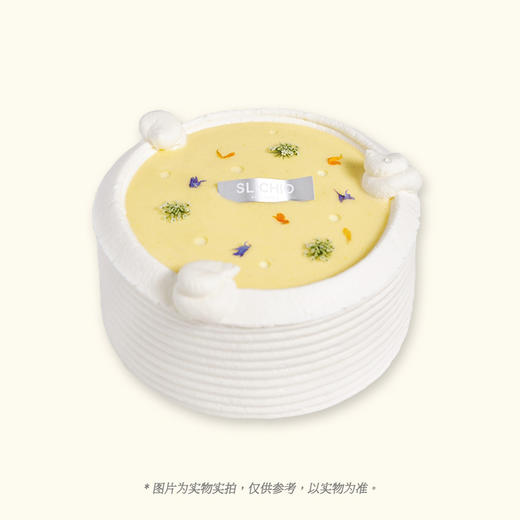 花楹未央 | 柠檬香草菠萝有机玫瑰奶油蛋糕 商品图0