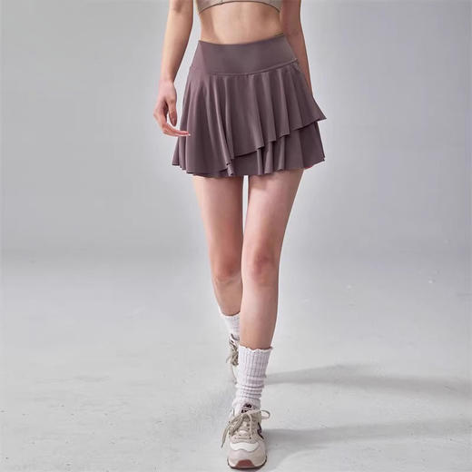 跃牌【安琪拉系列】凉感防晒瑜伽短裙带口袋显瘦透气跑步健身网球裙DQ-011 商品图3