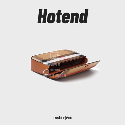 【国内普通仓】Hotend条纹斜挎信封包棕拼焦糖色约21*5*12cm 商品图2